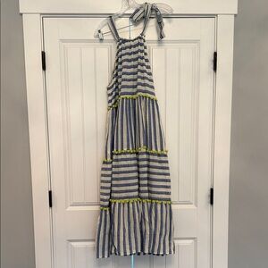 Striped Halter Maxi Dress